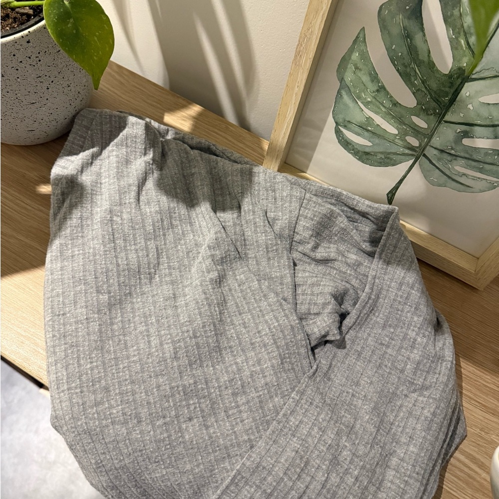 Ardene Light Gray Ribbed Tank Top - Picture 3 of 3